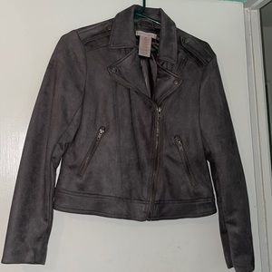 Faux Suede Jacket
